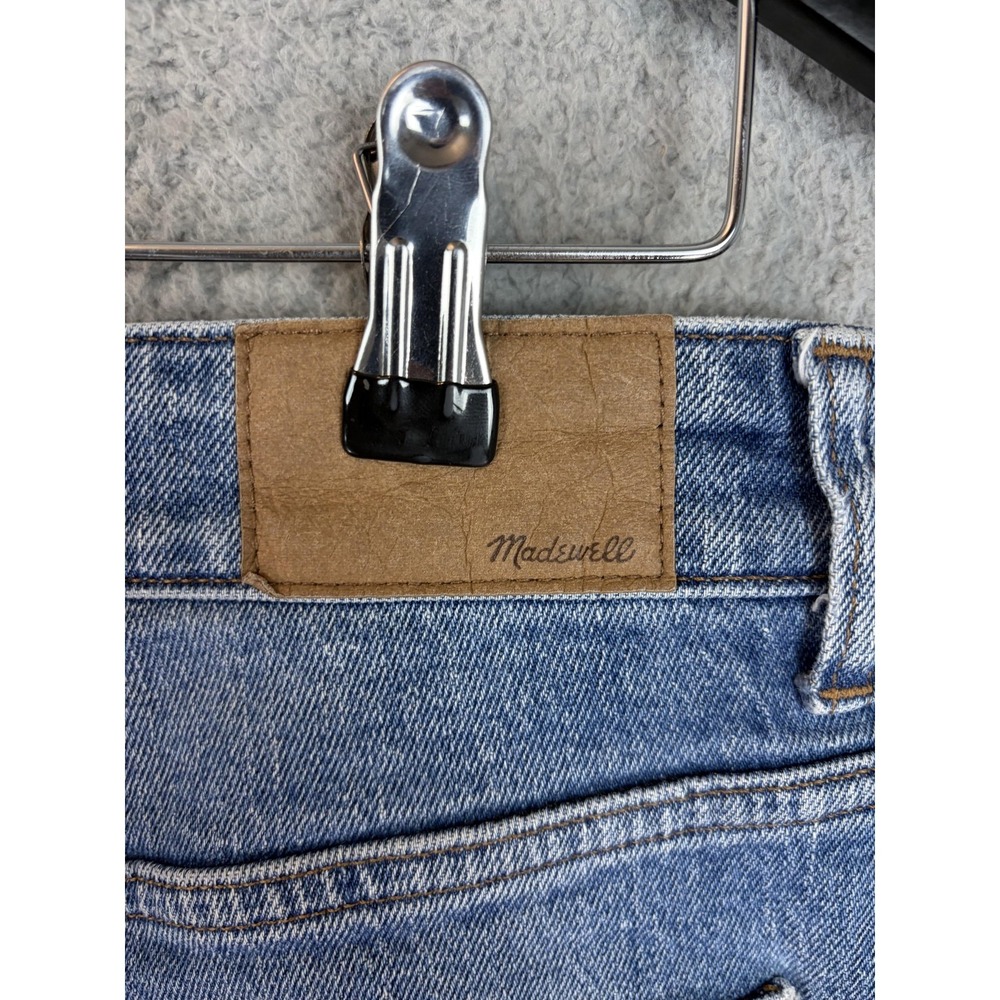 Madewell Jeans Womens 29 Blue Curvy 90s Straight High Rise Stretch Denim Rugby - Picture 9 of 12
